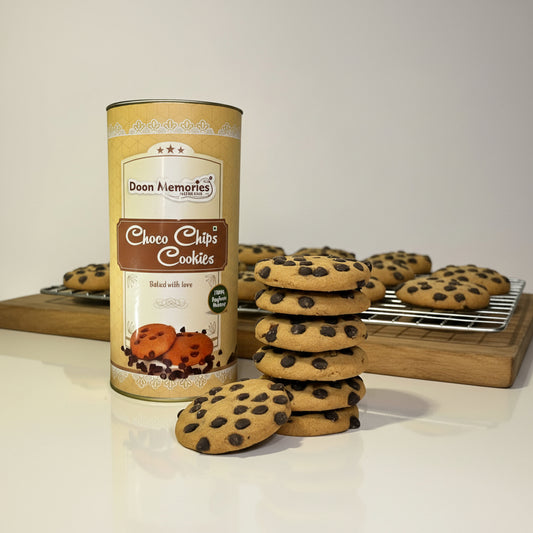 Doon Memories eggless choco chips cookies