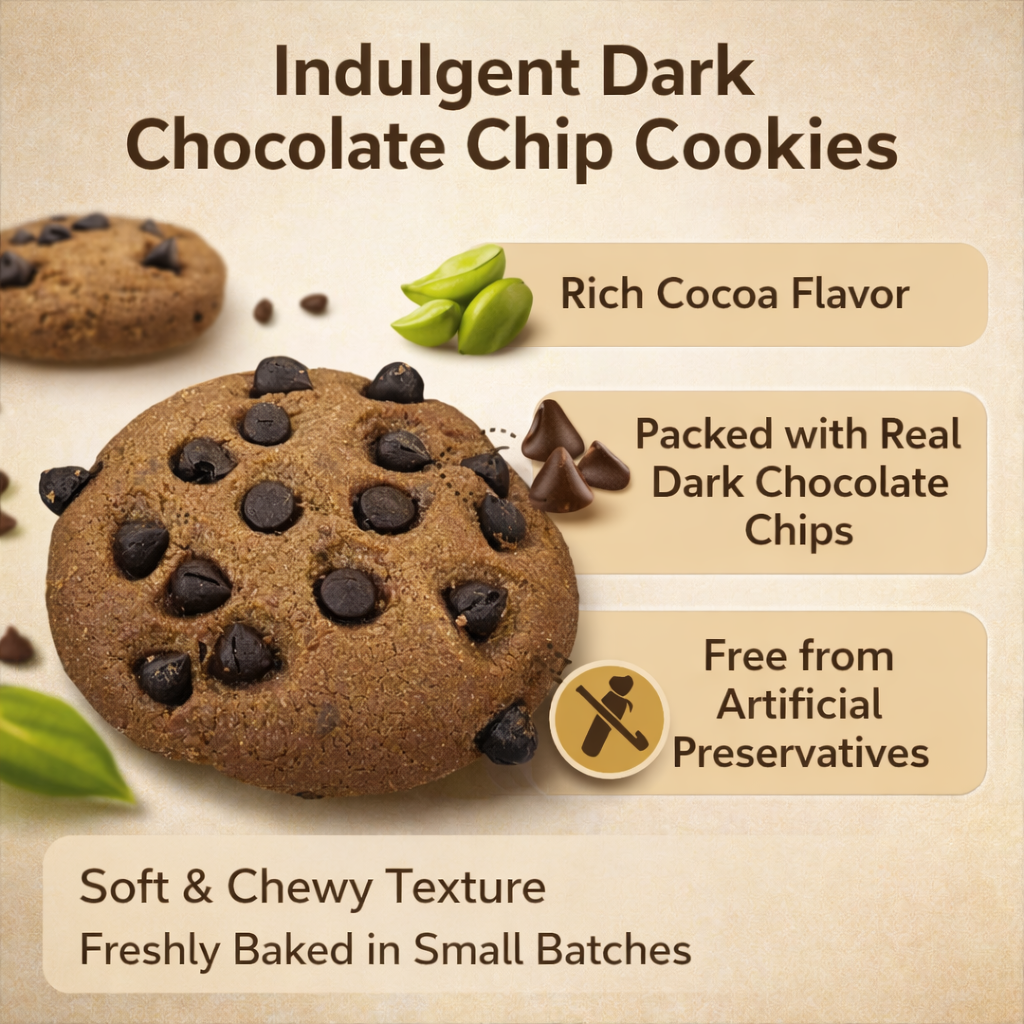 Choco Chips Cookies: Premium Eggless