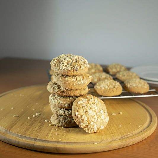 Premium eggless oats and raisins cookies by Doon Memorie