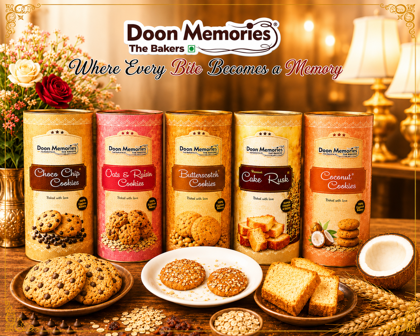 Eggless Atta Cookies