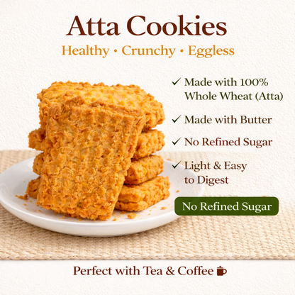 Atta Cookies ( Premium Eggless )