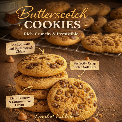 Premium Eggless Butterscotch Cookies