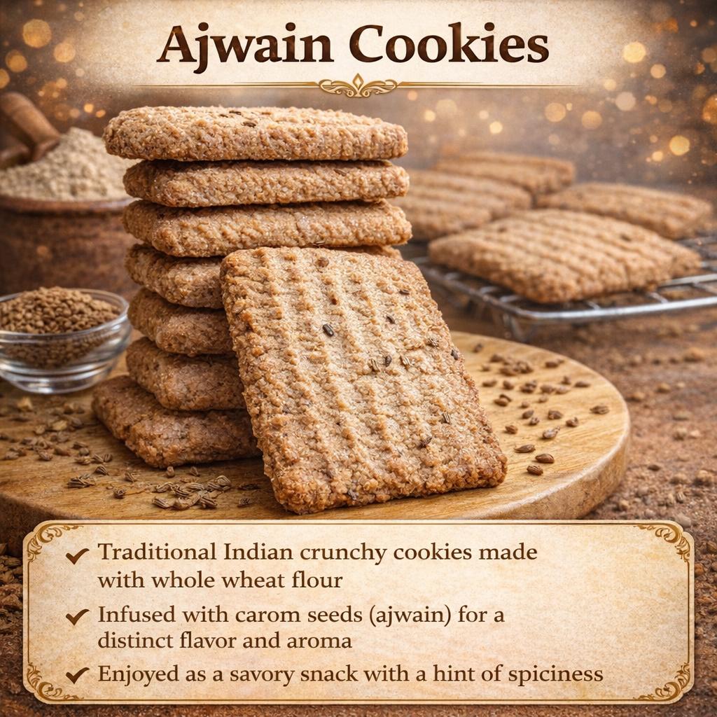 Atta - Ajwain Cookies