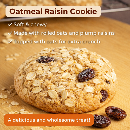 Oats and Raisins Cookies Premium Eggless