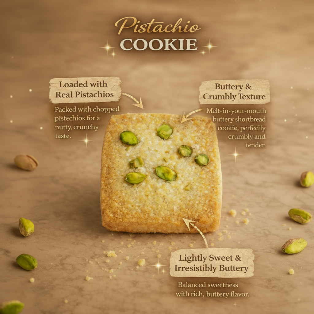 Premium Eggless Pista Cookies
