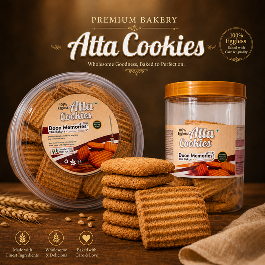 Atta Cookies ( Premium Eggless )