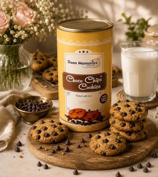 Choco Chips Cookies:  Premium Eggless