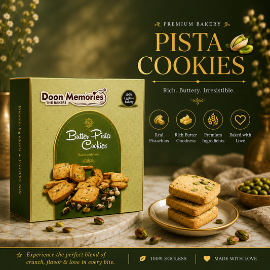 Premium Eggless Pista Cookies