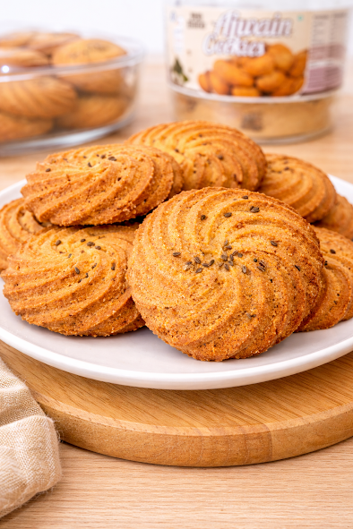 Premium eggless ajwain cookies by Doon Memories