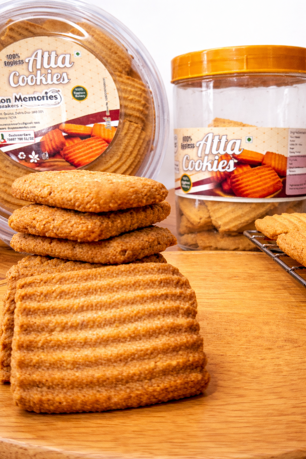 Premium eggless atta cookies by Doon Memories