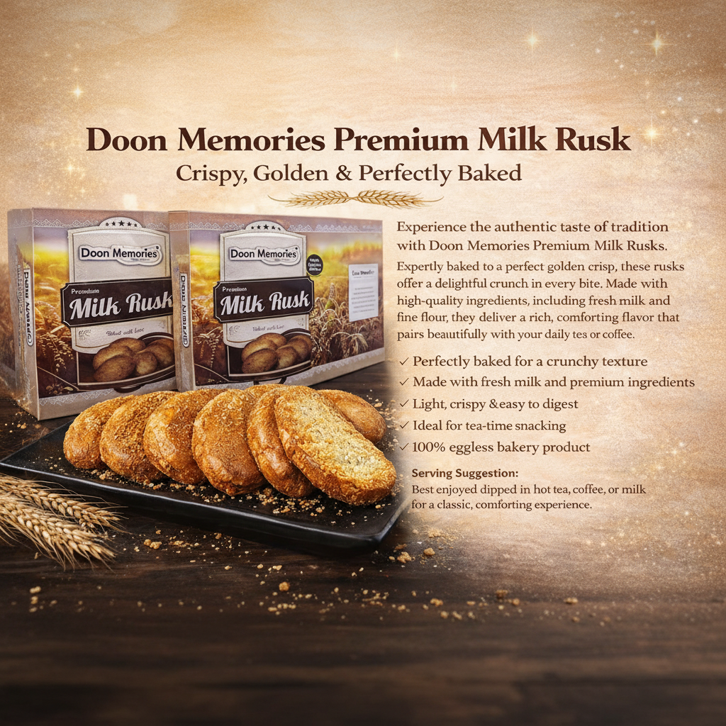 Milk Rusk ( Pack of 4 ) 400GMS