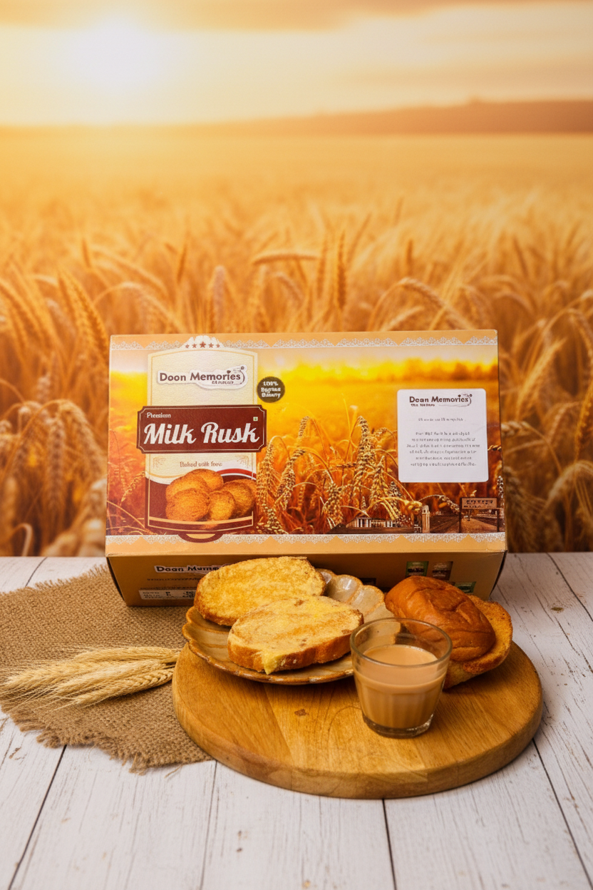 Tasty milk rusks