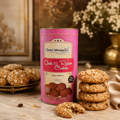 Oats and Raisins Cookies Premium Eggless