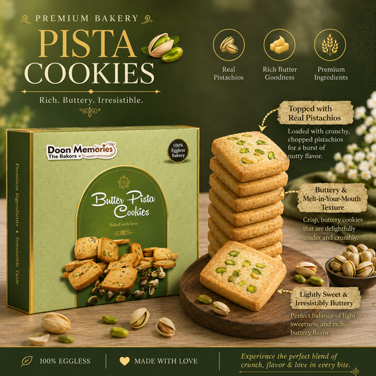 Premium Eggless Pista Cookies