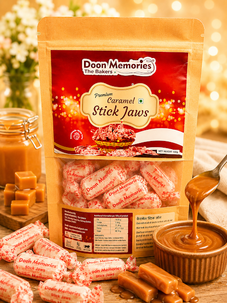 Caramel Stick Jaws Toffee, 100g