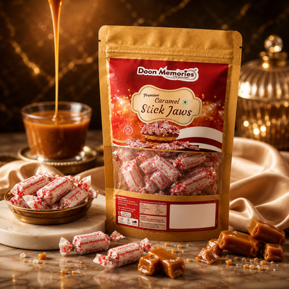 Caramel Stick Jaws Toffee, 100g