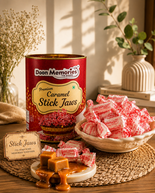 Caramel Stick Jaws Toffees, 200g